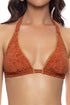 Luli Fama Bungalow Babe Luxe Stitch Triangle Halter Top